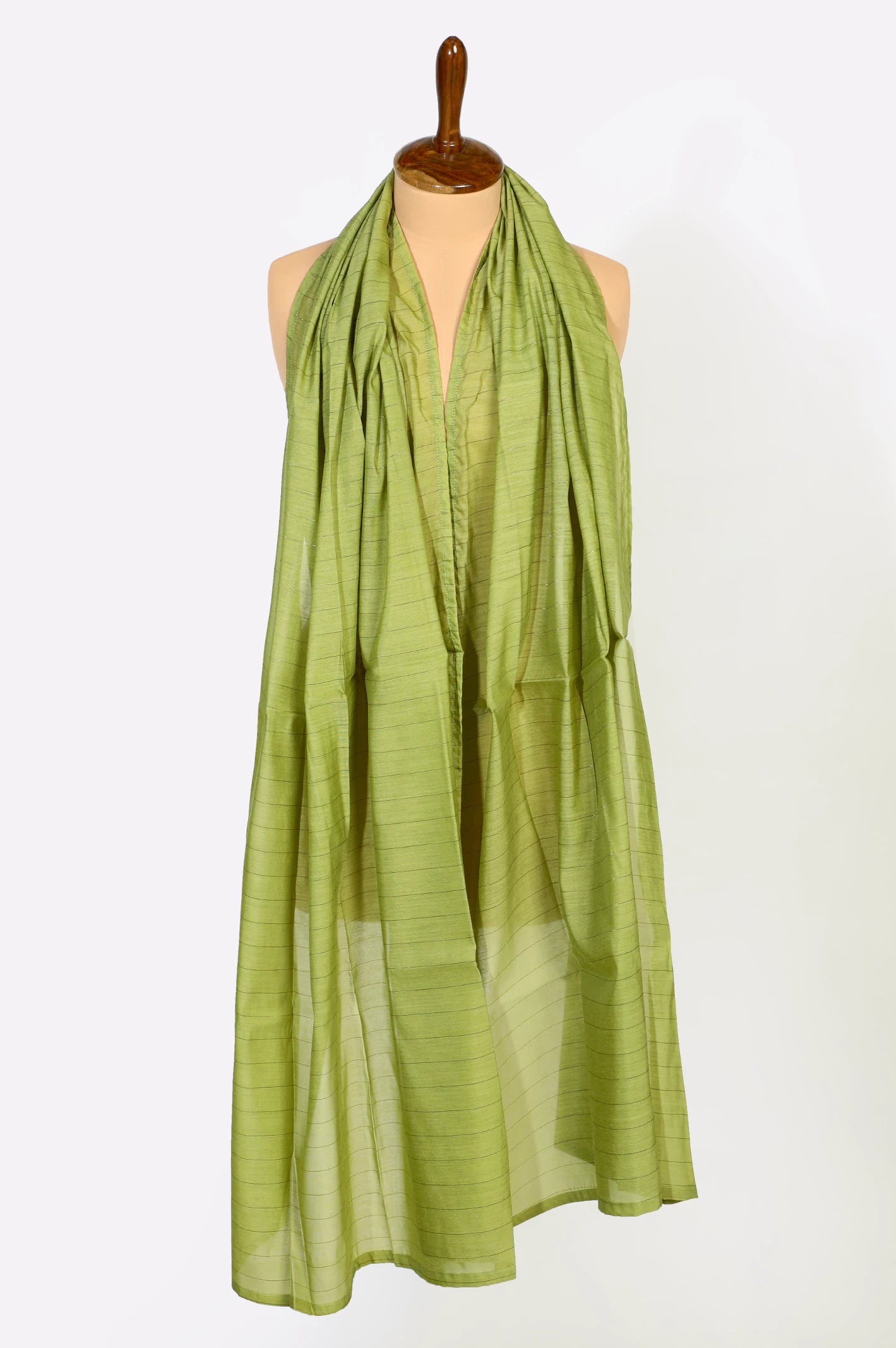 Green Plain Dupatta