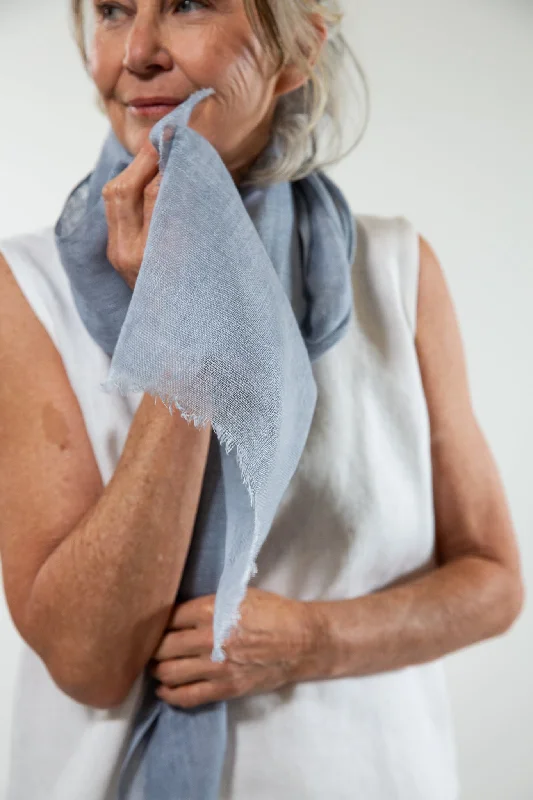 Linen Gauze Scarf | Heather