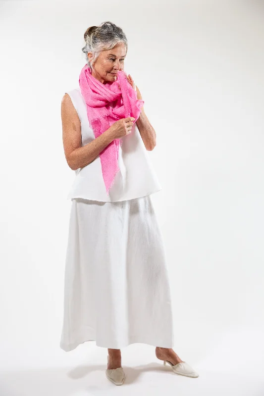 Linen Gauze Scarf | Rose Blossom