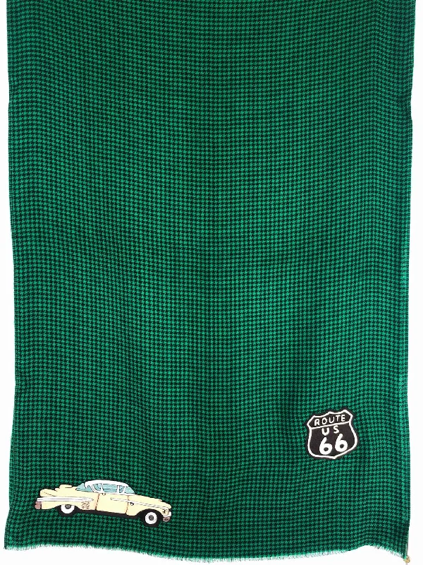 Route 66 Scarf In Green