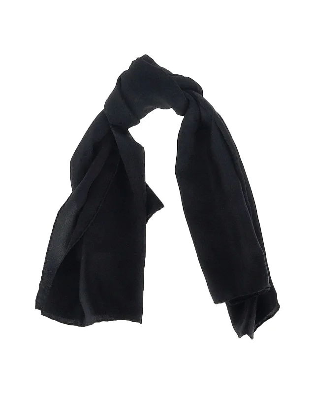 Louis Vuitton Square Scarf in Black Silk