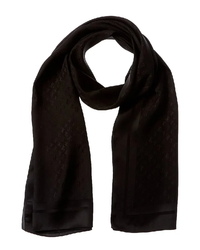 Jimmy Choo Jacquard Silk Scarf