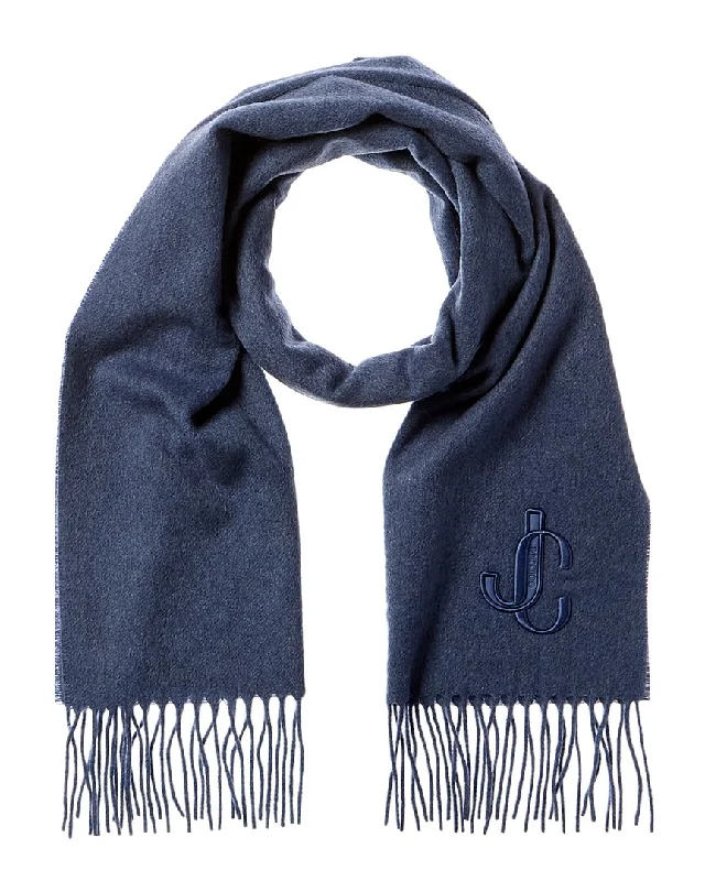 Jimmy Choo Logo Cashmere Scarf