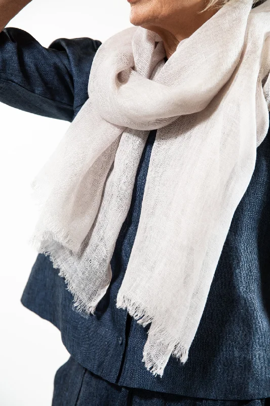 Linen Gauze Scarf | Macadamia