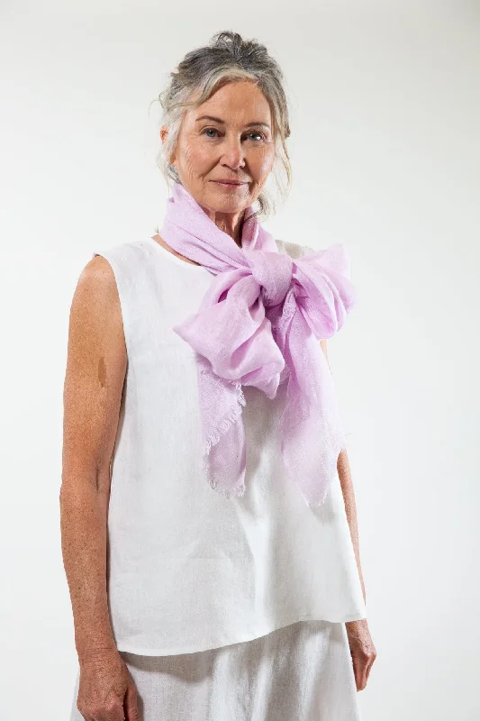 Linen Gauze Scarf | Lilac