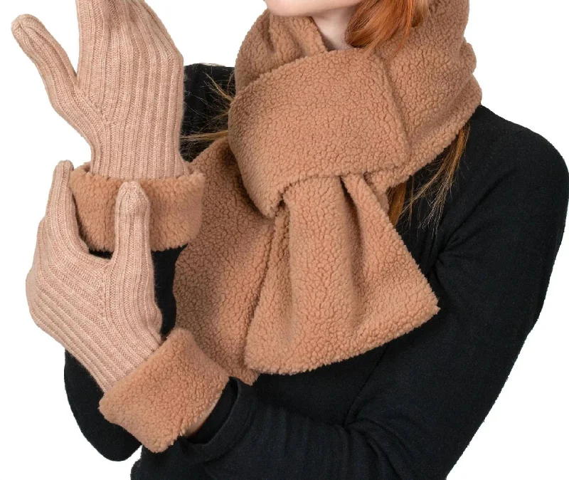 Sherpa Neck Warmer In Maple