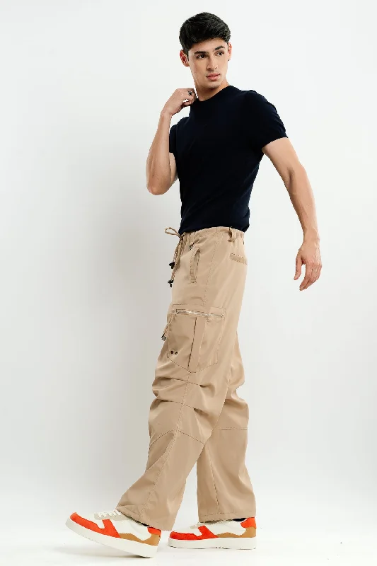 Men's Khaki Parachute Cargo Pant