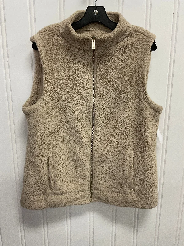 Vest Fleece By Calvin Klein In Tan, Size: L