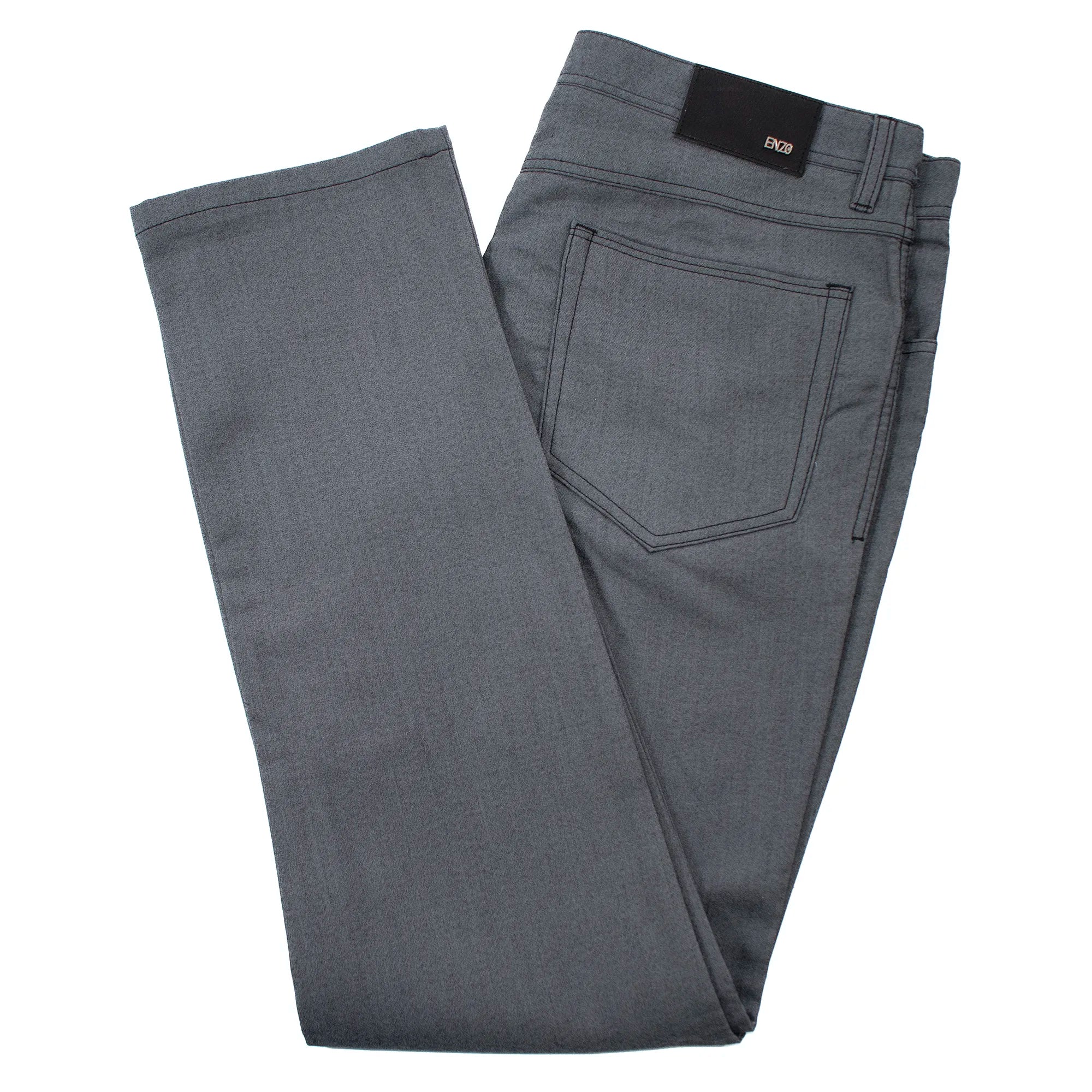 Gray Stretch Slim-Fit Chino