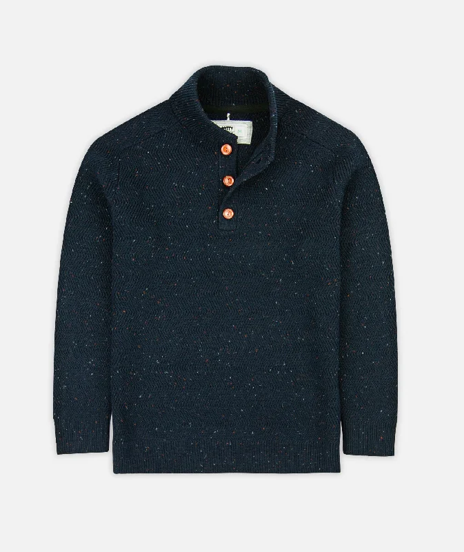 Tack Henley Sweater - Navy