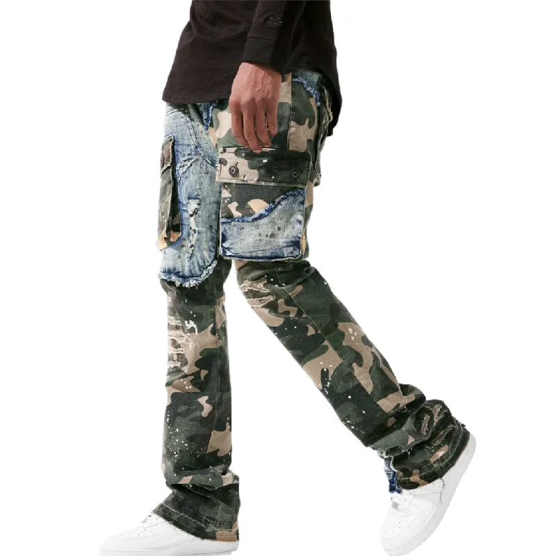 JORDAN CRAIG ROSS STACKED PLATOON GARGO DENIM - WOODLAND