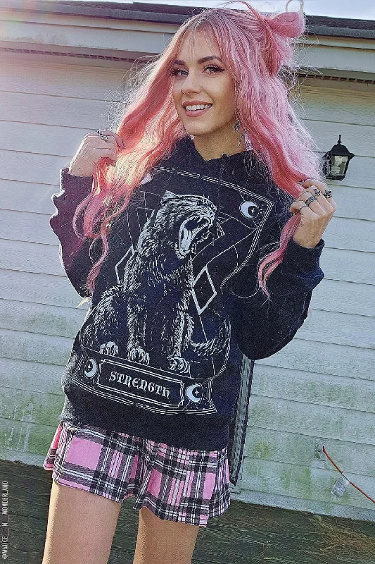 Strength Kitty Tarot Hoodie [Zipper or Pullover]