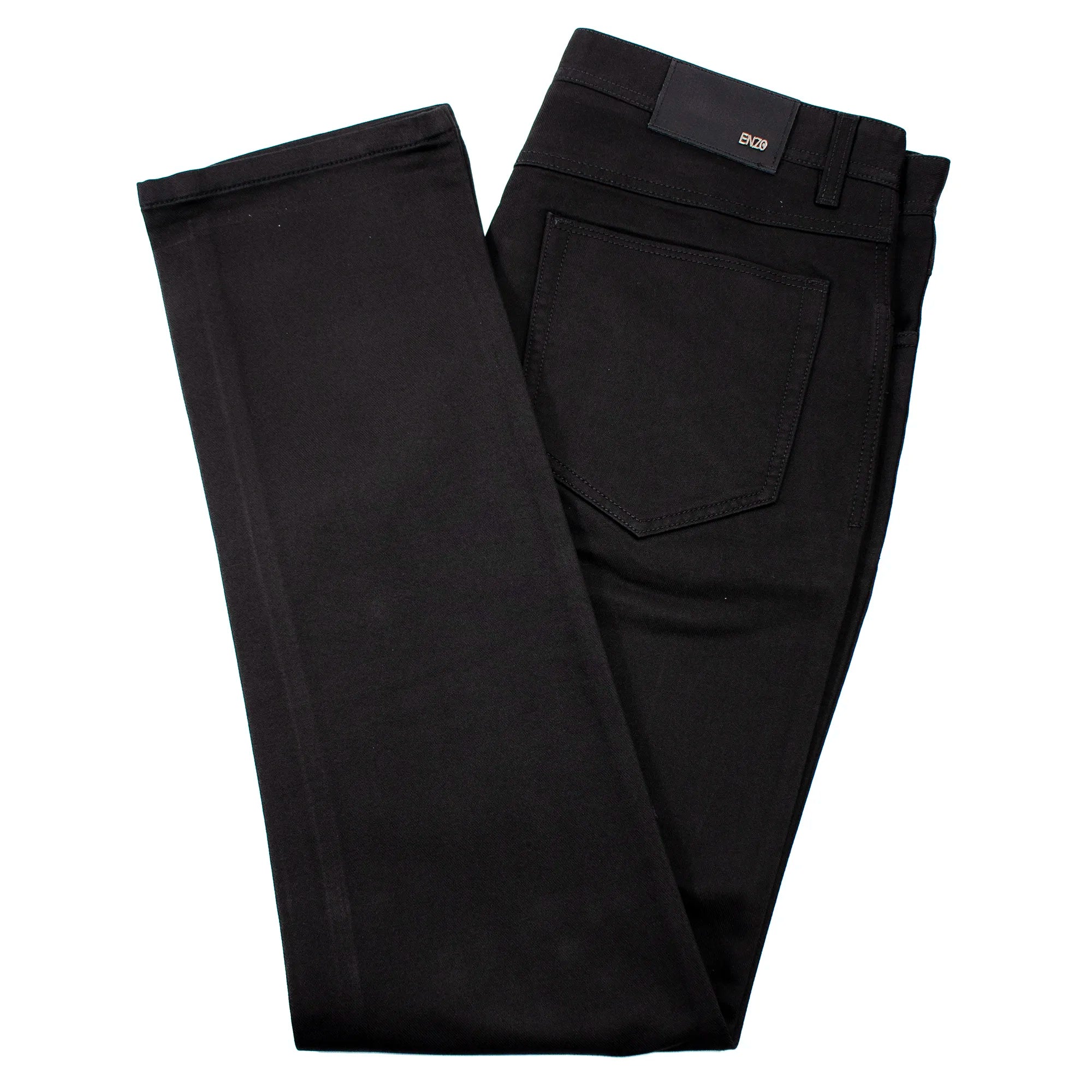 Black Stretch Slim-Fit Chino