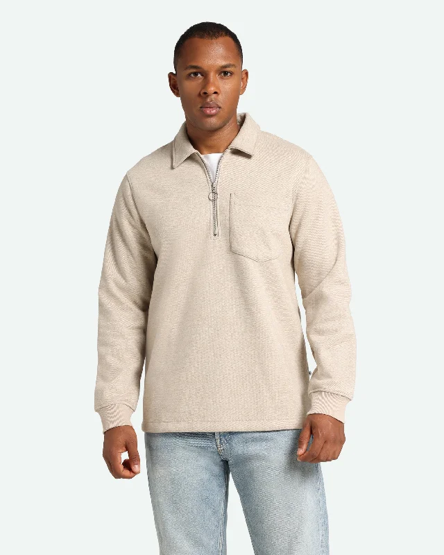 Falcon Reg Halfzip 3913 Sweat - Silver Cloud