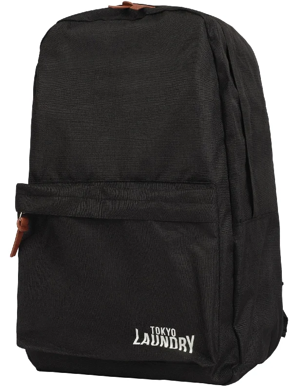 Cross Avenue 2 Canvas Backpack In Black - Tokyo Laundry