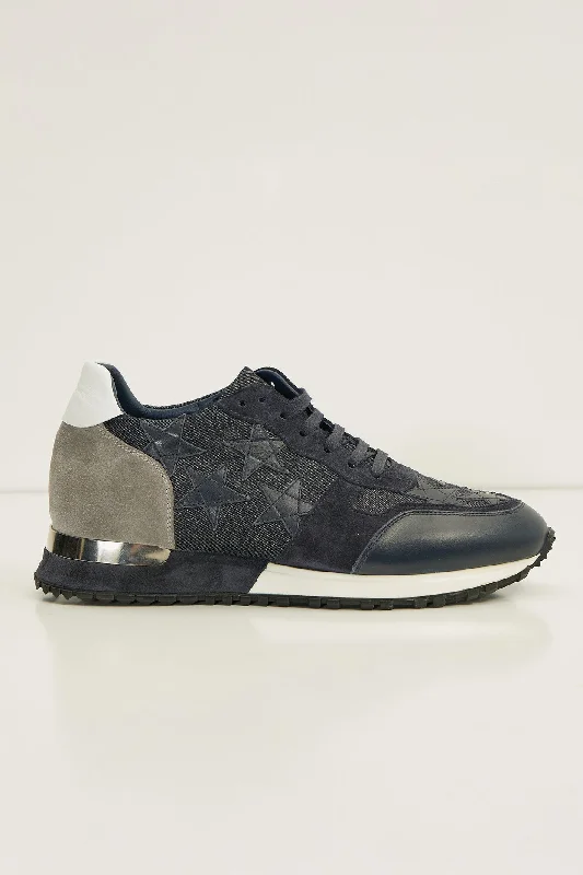 Star Denim Sneakers  - Black Navy