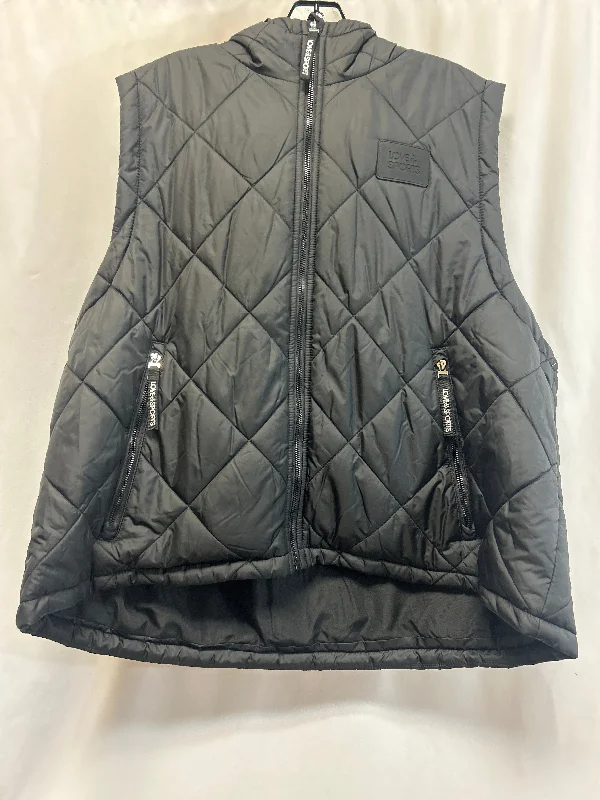 Vest Puffer & Quilted By Love & Sports In Black, Size: Xxl