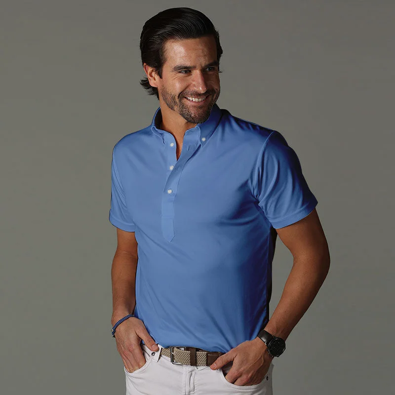 Oxford Button Down Collar Polo French Blue