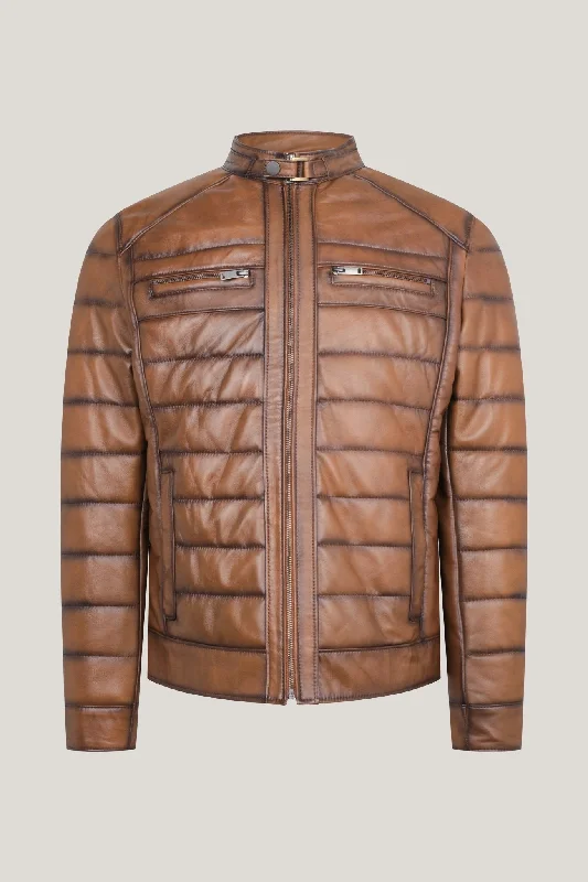 N° 71516 - LEATHER JACKET- BROWN TINT