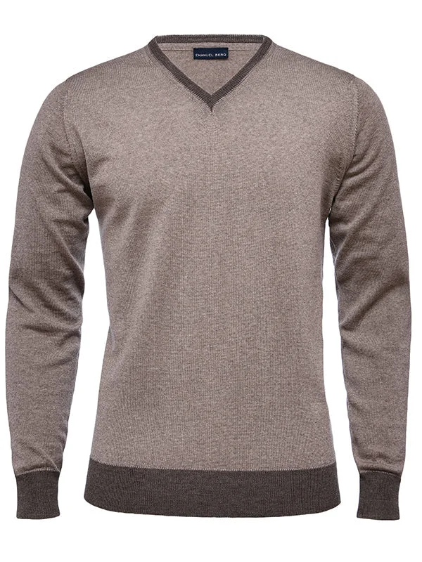 LIGHT GUAGE V-NECK SWEATER