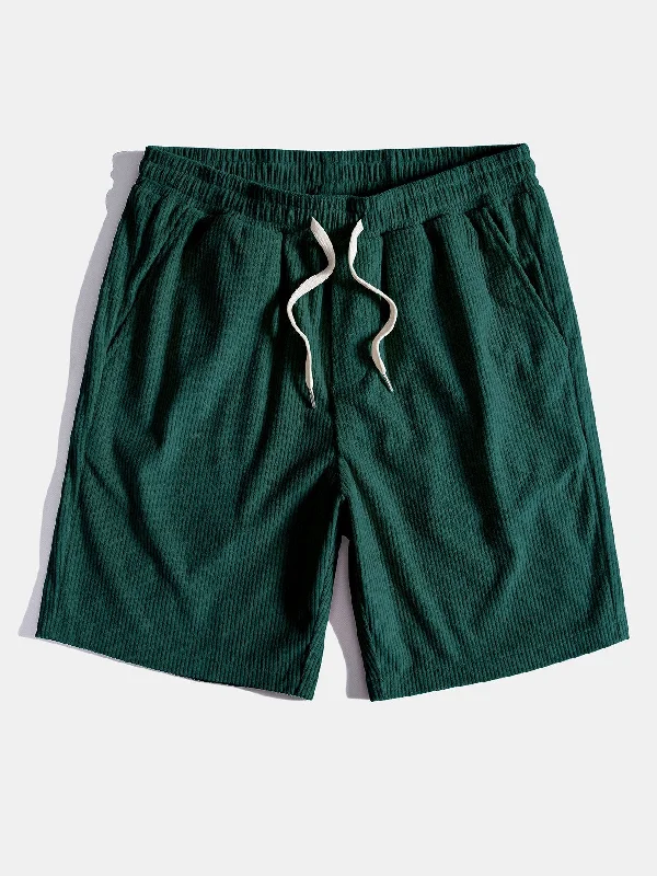 Corduroy Drawstring Shorts