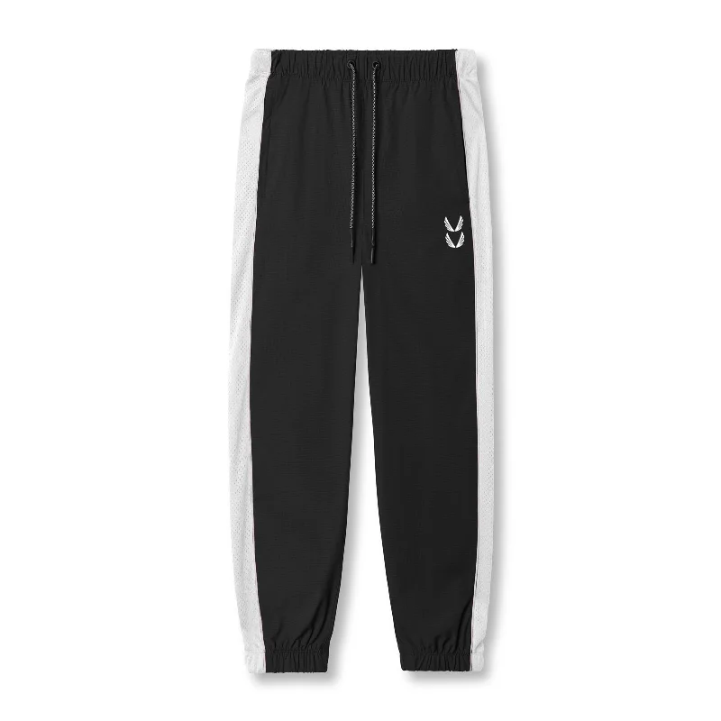 0796. Ripstop Oversized Track Pant - Black