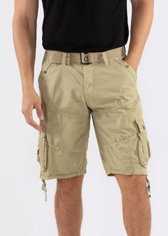 The Classic Cargo Shorts Solid Khaki