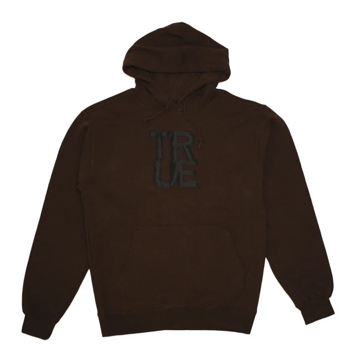 Mens True Logo Hoodie Brown / Black