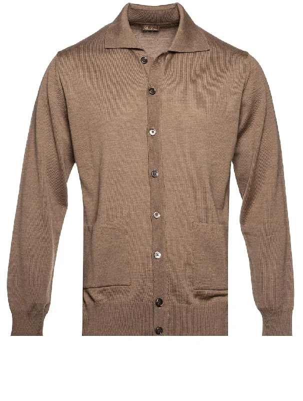 Merino Wool Cardigan Beige