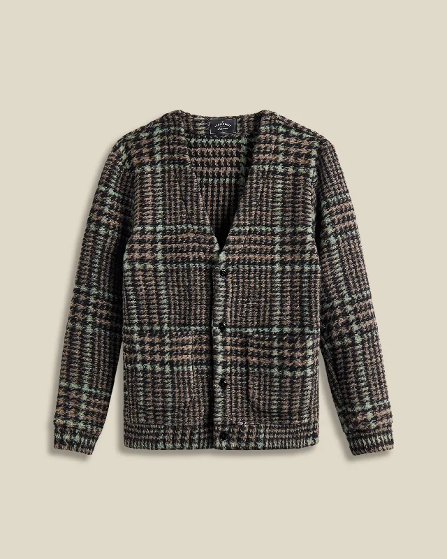 Gales Cardigan - Black/Green