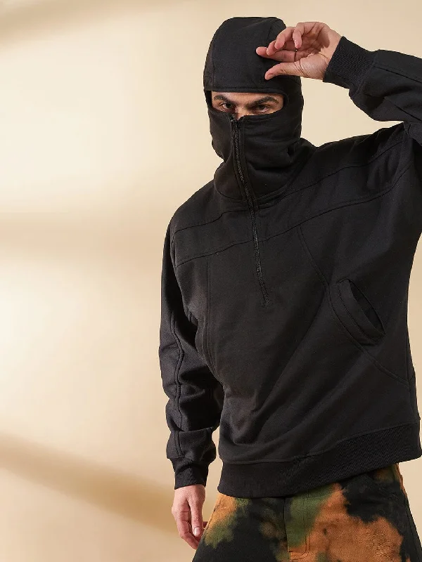 Black Baggy Smugglers Hooded Sweatshirt