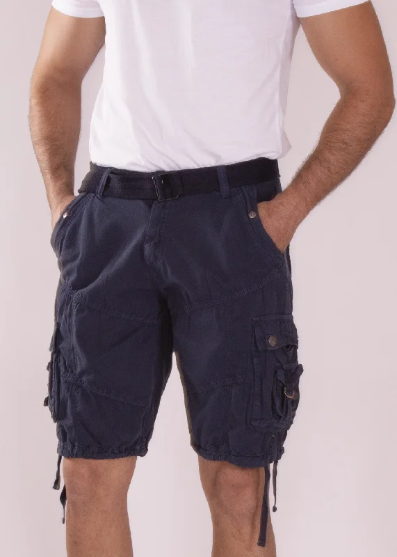 The Classic Cargo Shorts Solid Navy