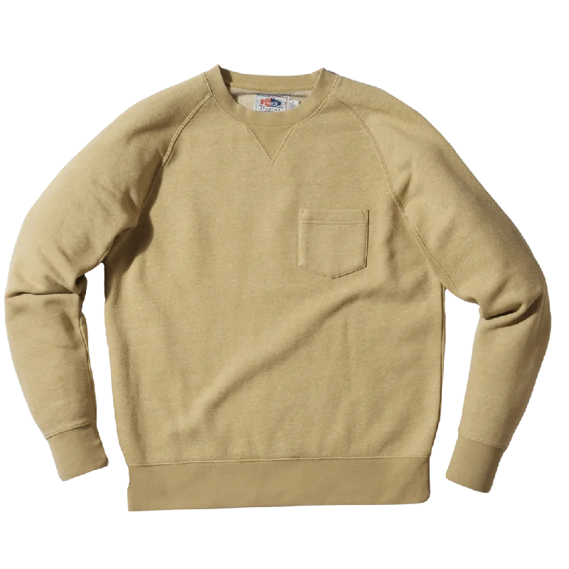 Nolan Marled Fleece Crew Neck - Grass Yellow