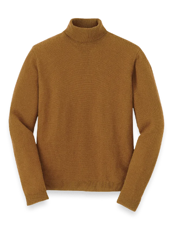 Cashmere Turtleneck Sweater - Brown