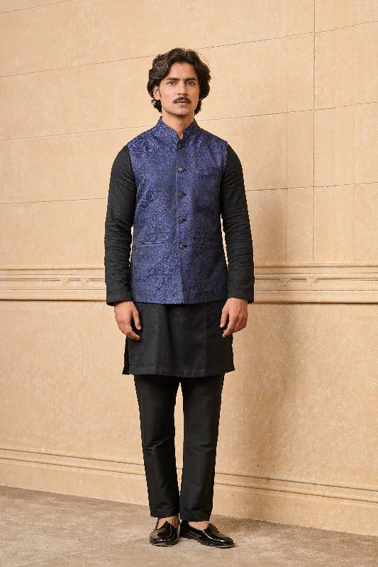 Navy Classic Jacquard Bundi