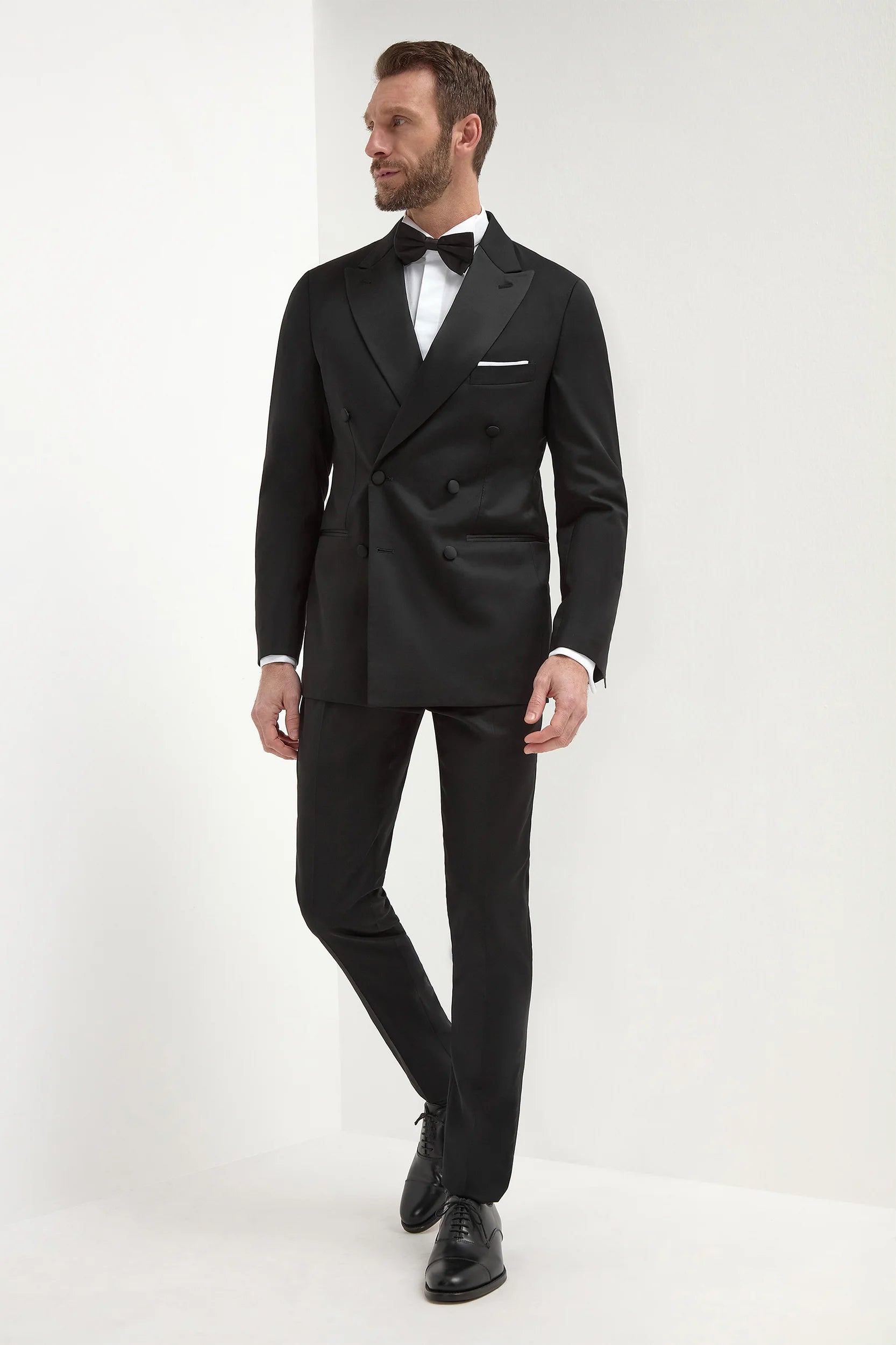 Black double breasted tuxedo - Made in Italy