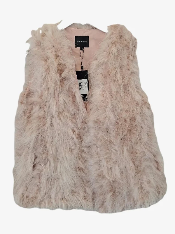 Portmans Fluffy Pastel Fur Vest Size S