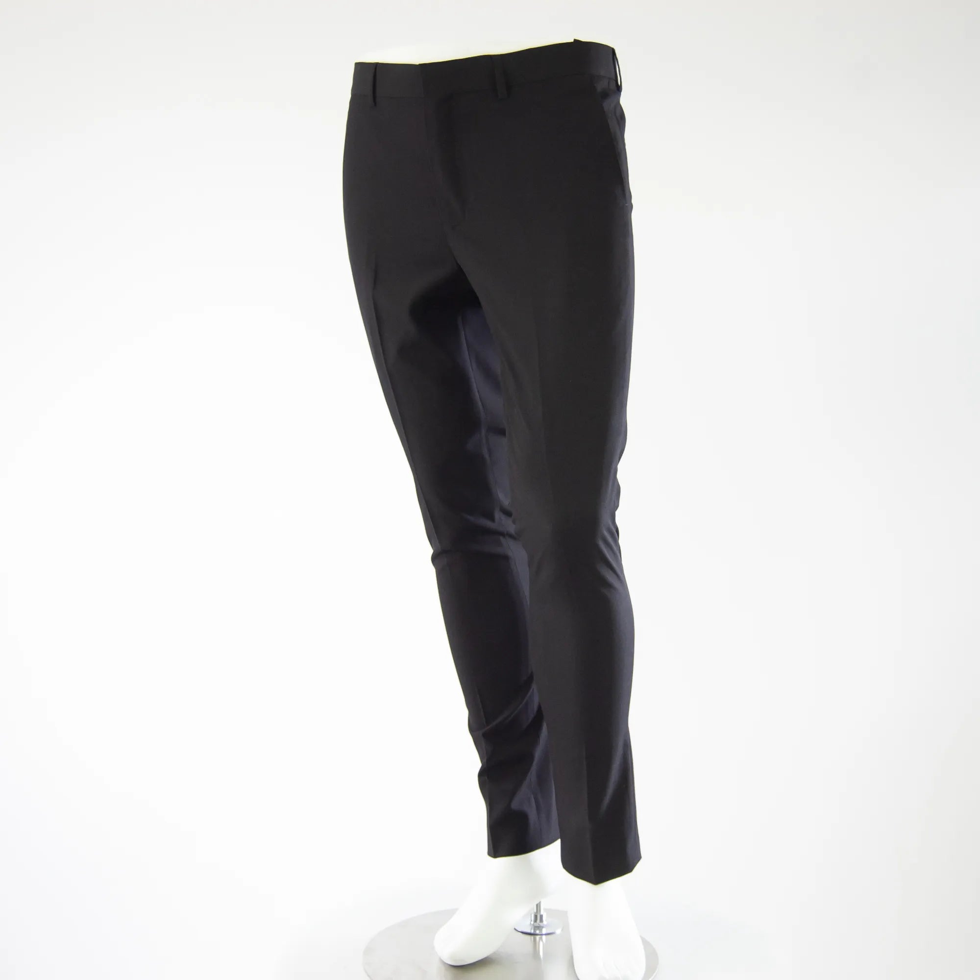 Black Stretch Ultra Slim-Fit Dress Pants