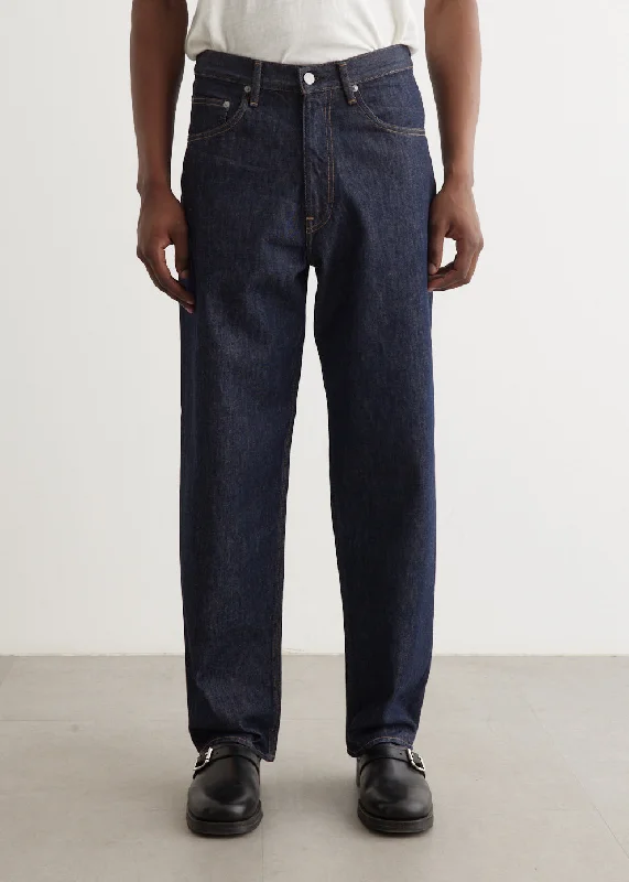 Hard Twist Denim Wide Pants