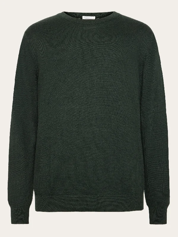 Regular merino knit crew neck - RWS - Forrest Night