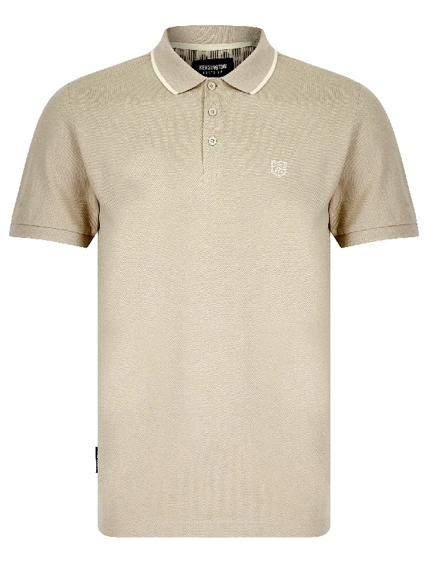 Buckfast Cotton Pique Polo Shirt in Dove - Kensington Eastside