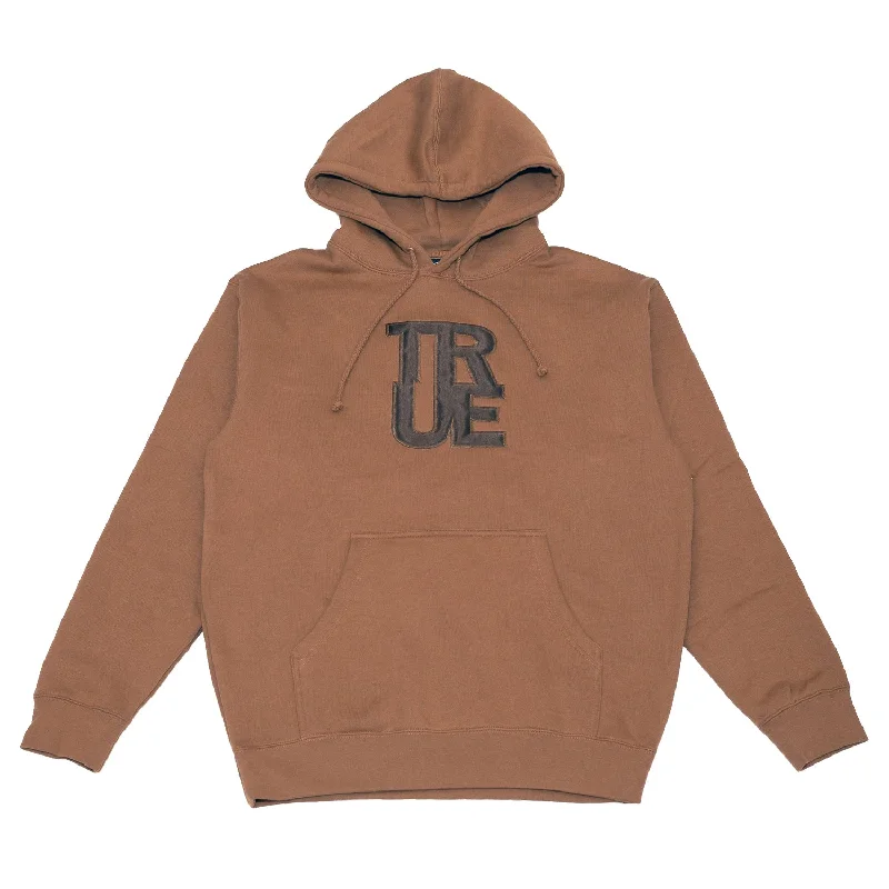 Men's True Logo Hoodie Saddle Brown/Black