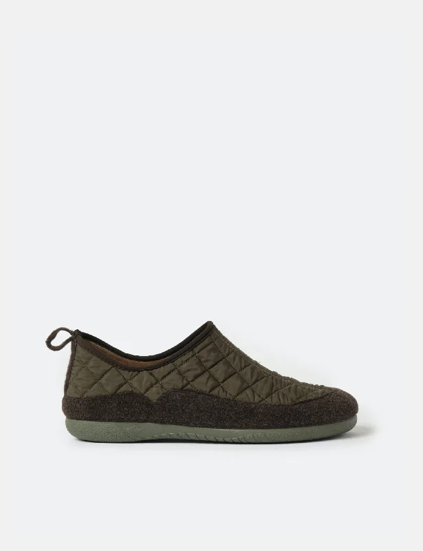 Gurus Valencia Room Shoes Slippers - Olive Green