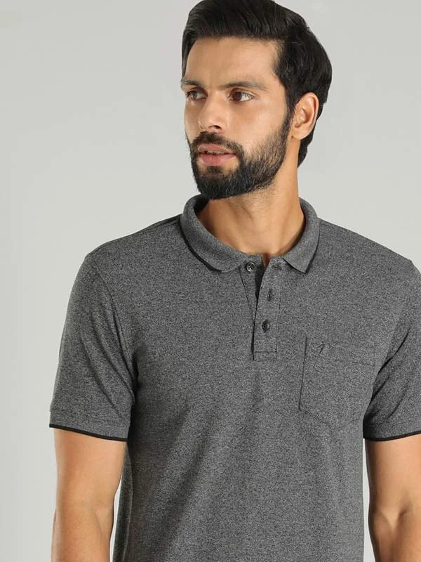 Men Solid Polo T-Shirt