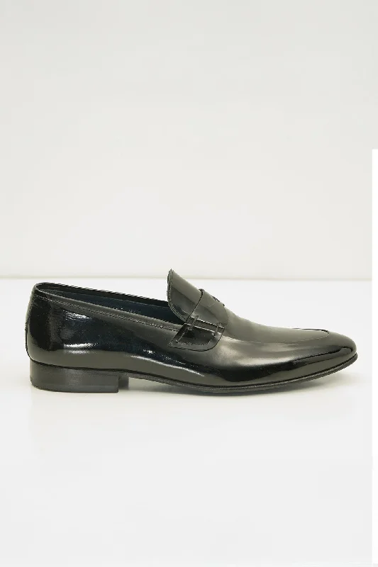 Tuxedo Patent Loafer - Black