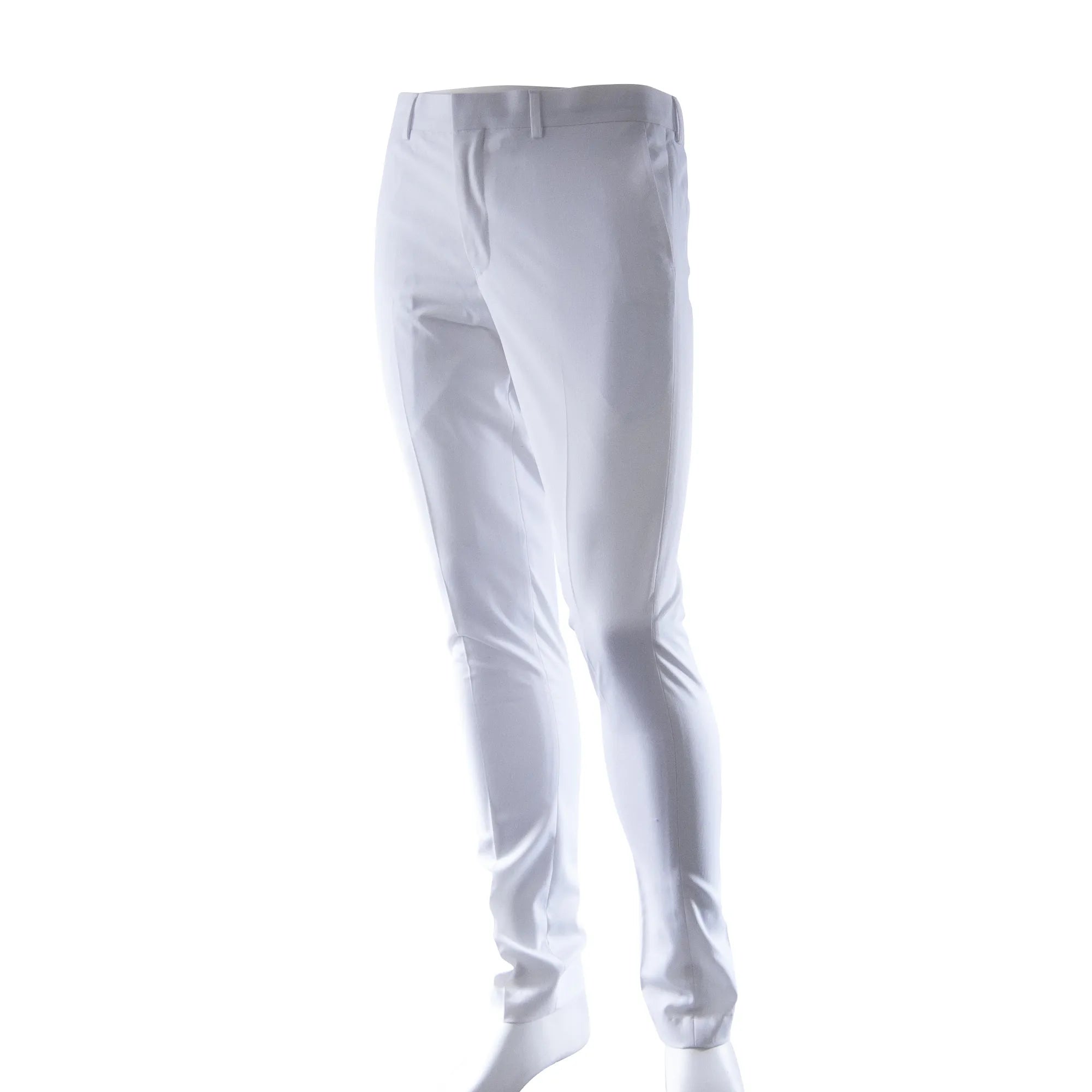 White Stretch Ultra Slim-Fit Dress Pants