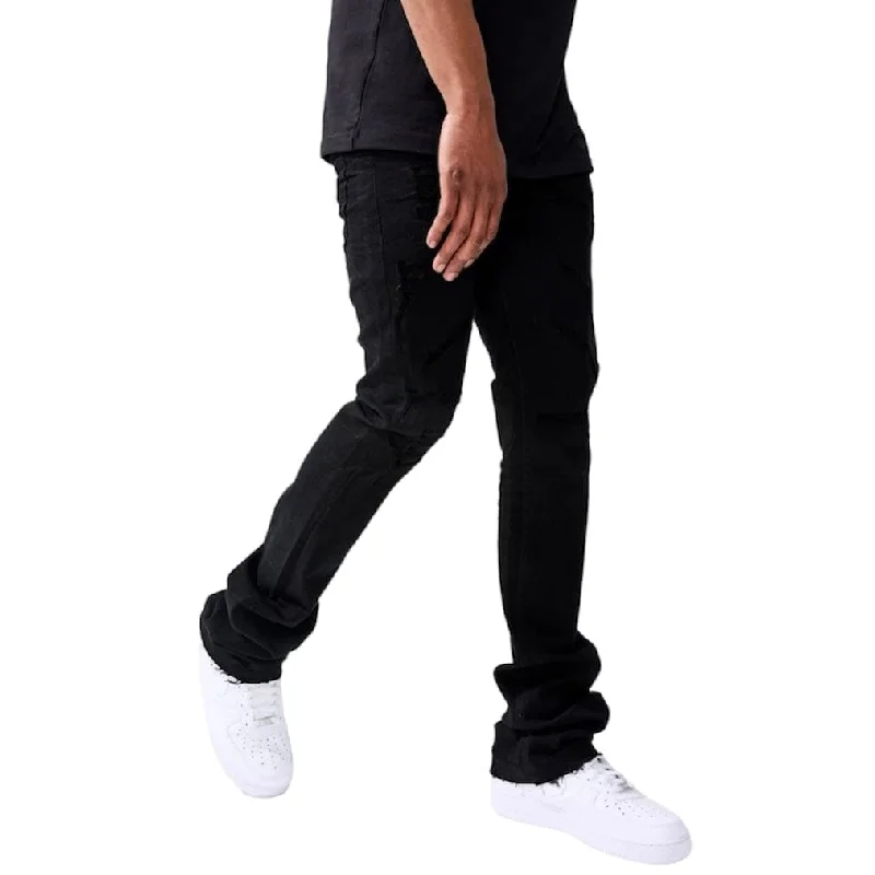 Jordan Craig Martin Stacked Denim Pants (Black) JTF956