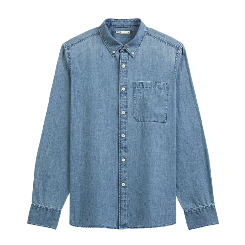 Fulton Pocket Denim Shirt - Light Indigo