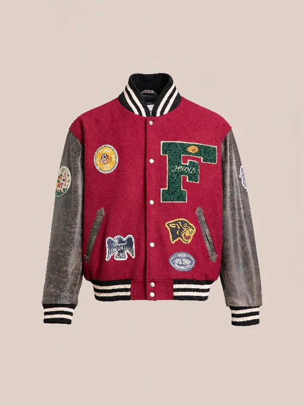 Crimson Letterman Jacket