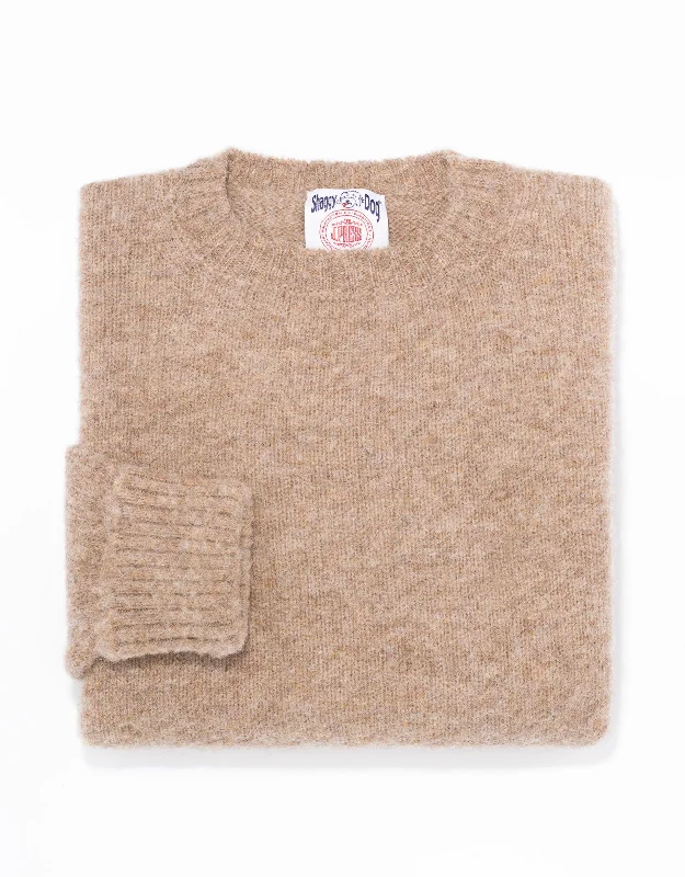 SHAGGY DOG SWEATER TAN - CLASSIC FIT